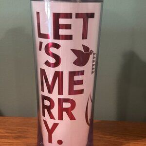 STARBUCKS "LET'S MERRY" TUMBLER